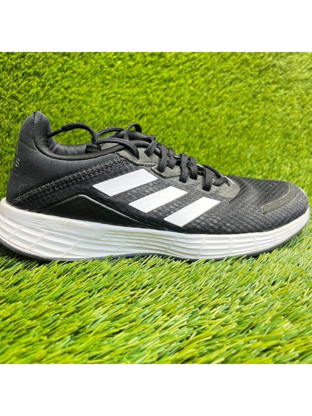 Adidas Duramo SL Womens Size 7.5 Black White Athletic Running Shoes Sneakers
